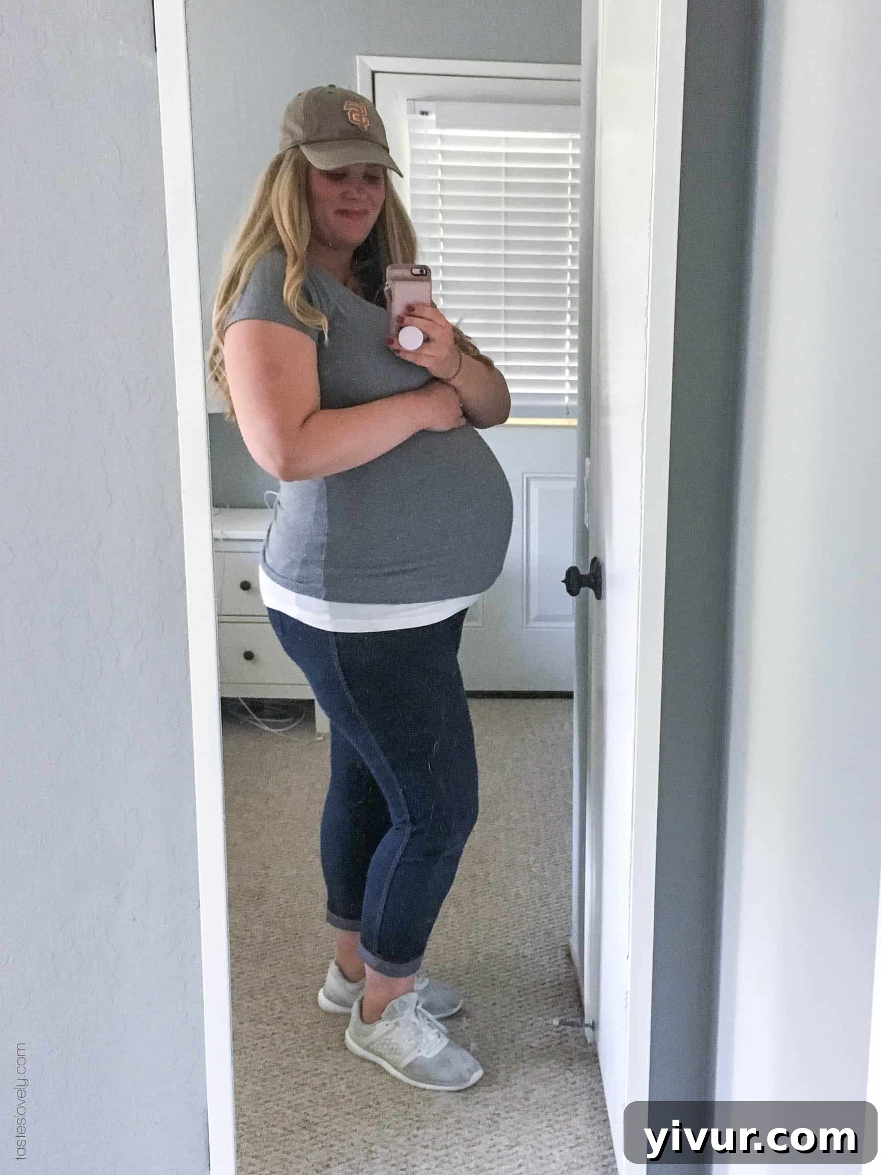 Spring 2018 A Daily Perspective 6 Mom taking a shower while her toddler plays independently in the bathtub below, a convenient daily routine.