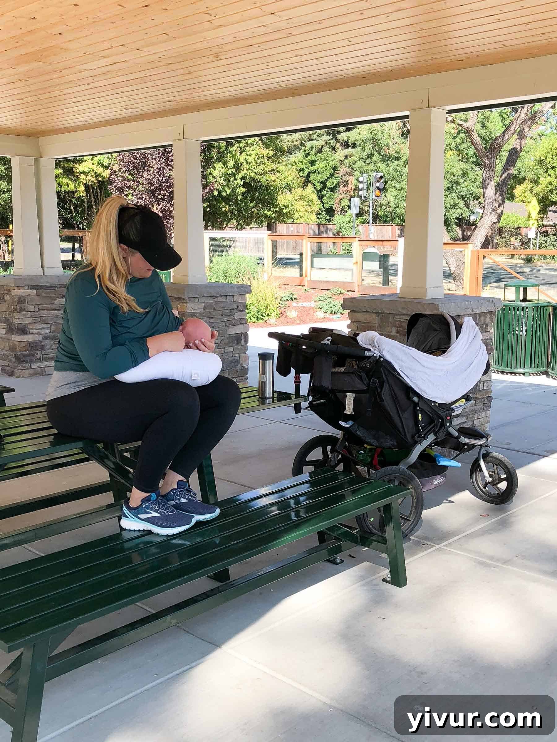 Summer 2018 A Day's Tale 5 Mom pushing a double stroller with her two sons