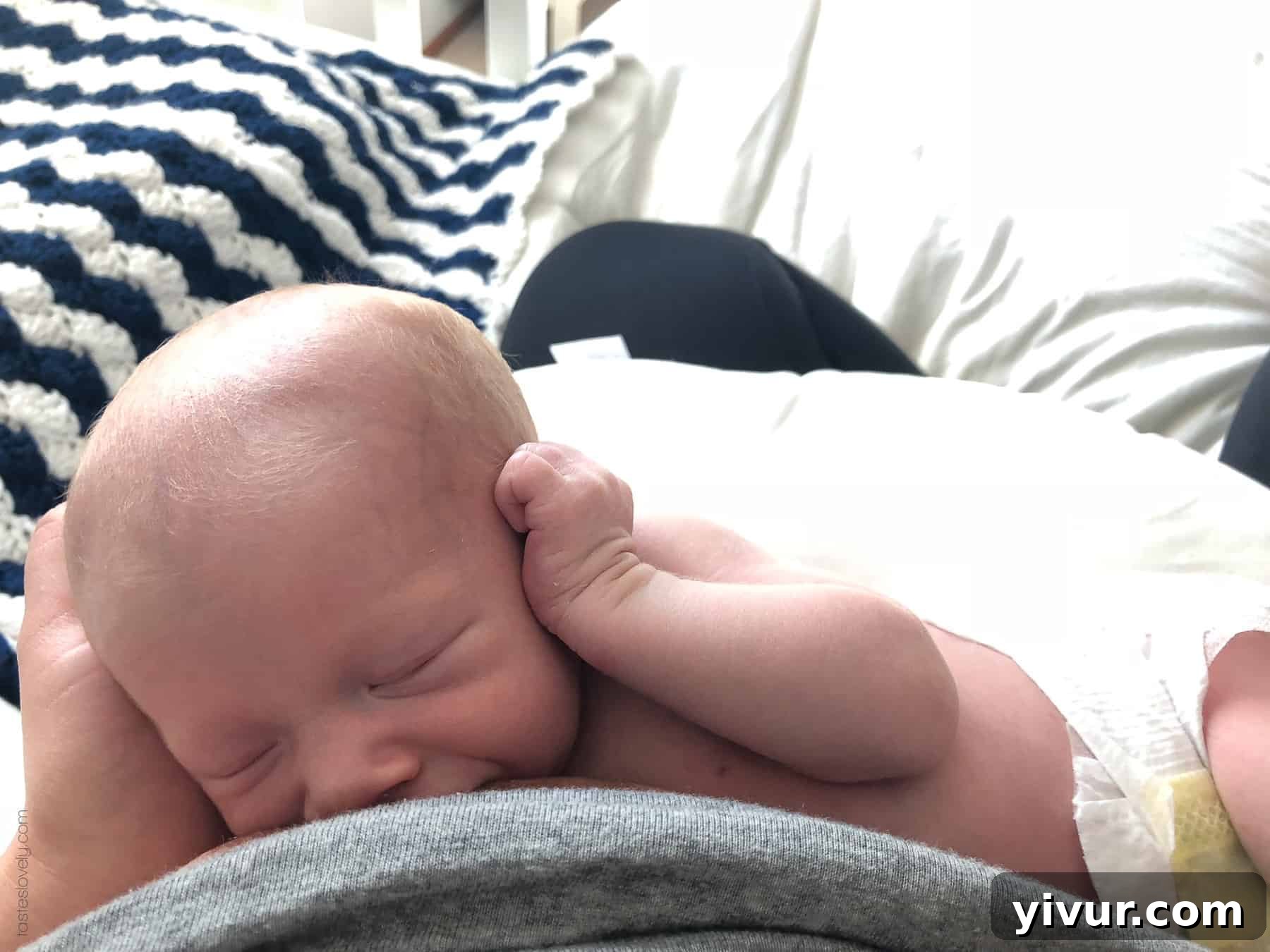 Summer 2018 A Day's Tale 10 Mom taking a nap with Ryan