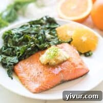 Vibrant Orange Dill Butter Salmon Whole30 Paleo Keto Friendly 7 Salmon with Orange Dill Butter