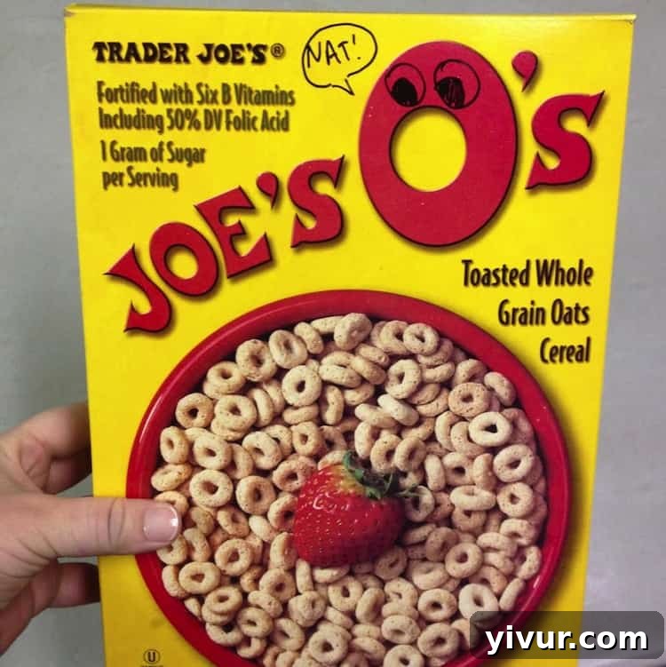 Shawn's decorated Joe's O's cereal box prank