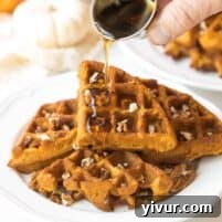 Crispy Paleo Pumpkin Waffles