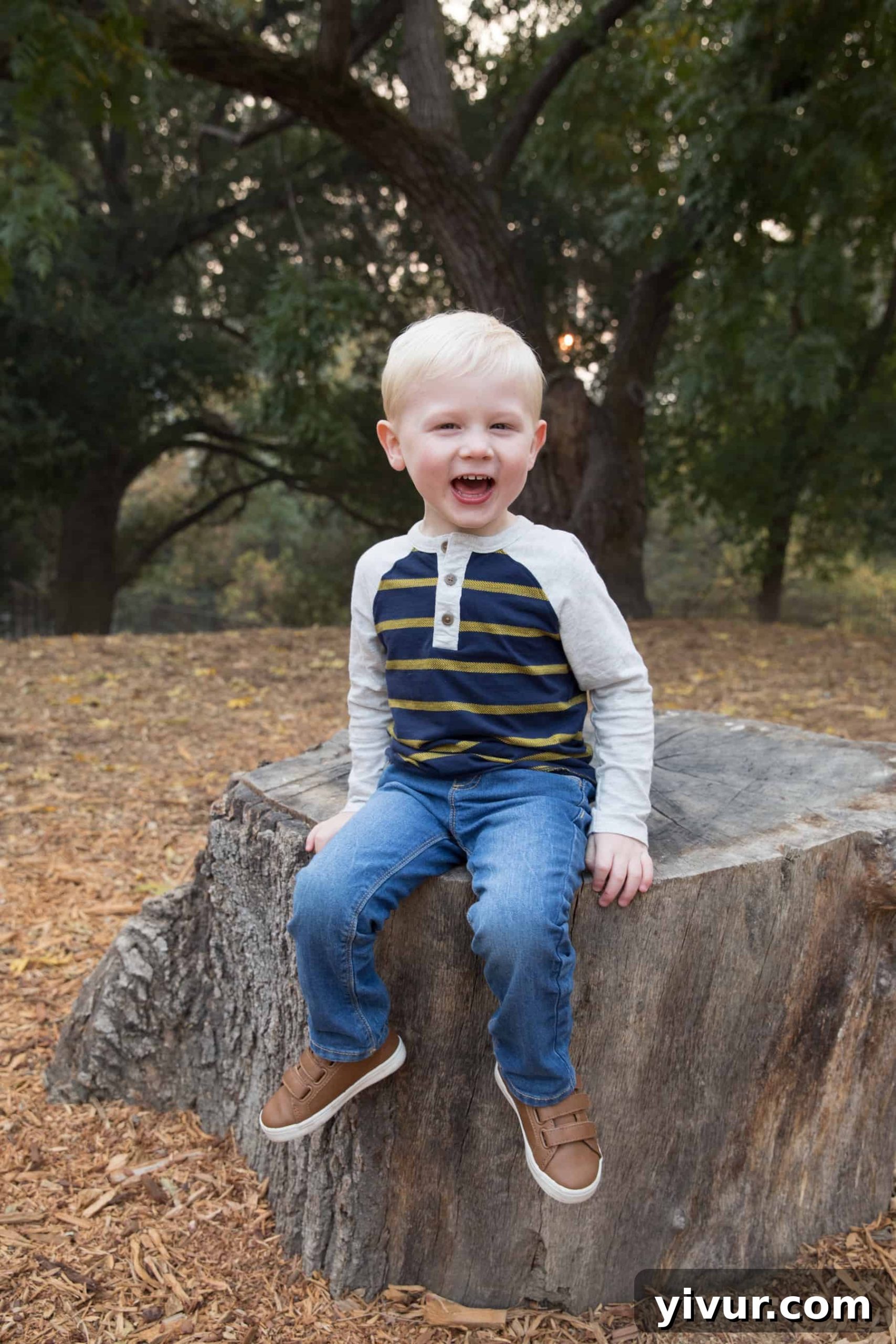 Josh, our energetic three-year-old, beaming with happiness and curiosity, ready for his next adventure.
