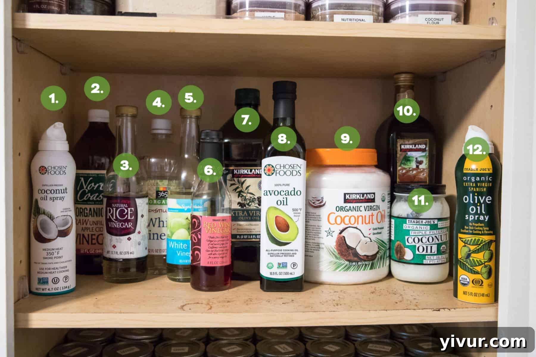 Whole30 Stocked Oils and Vinegars