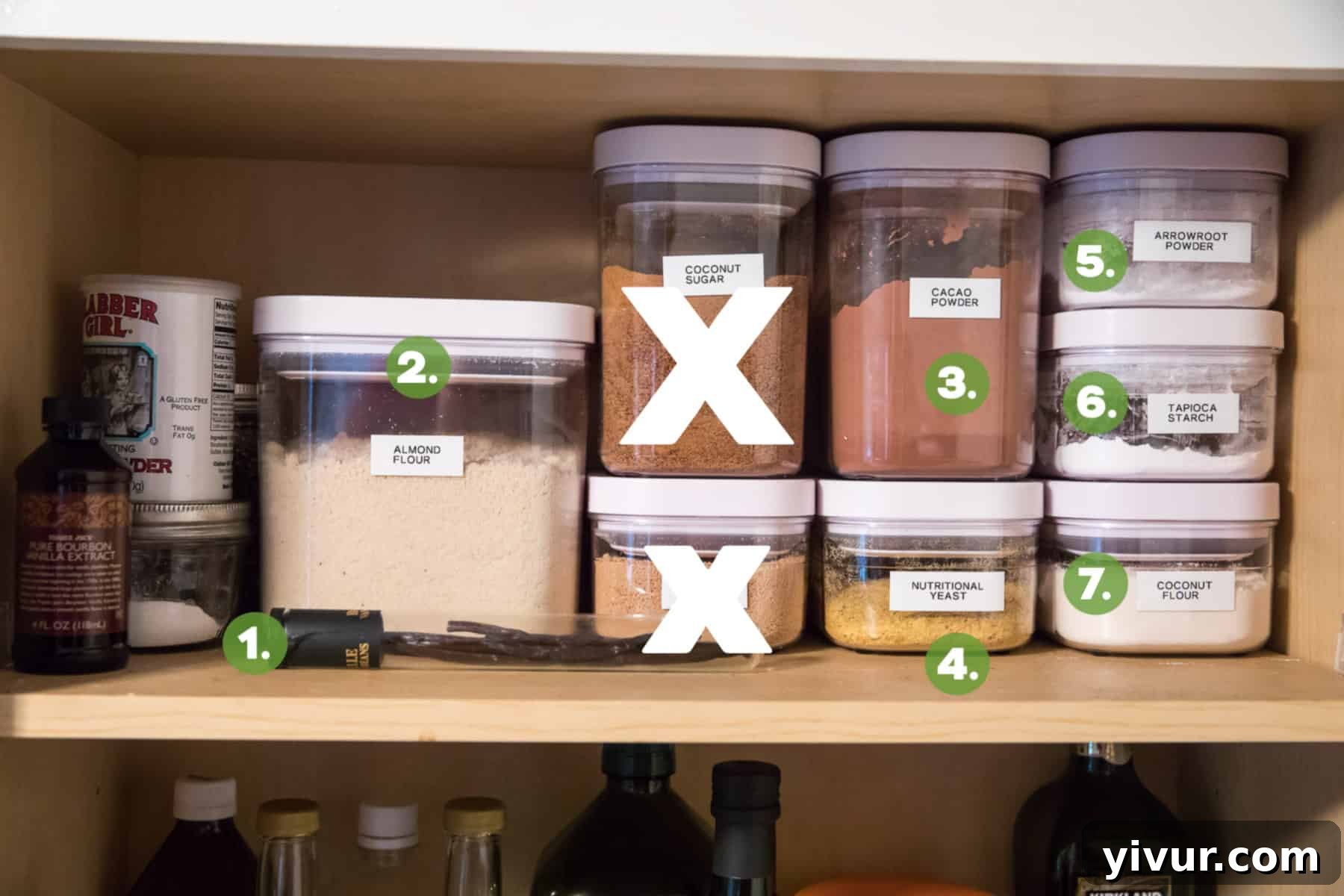 Whole30 stocked spice cabinet