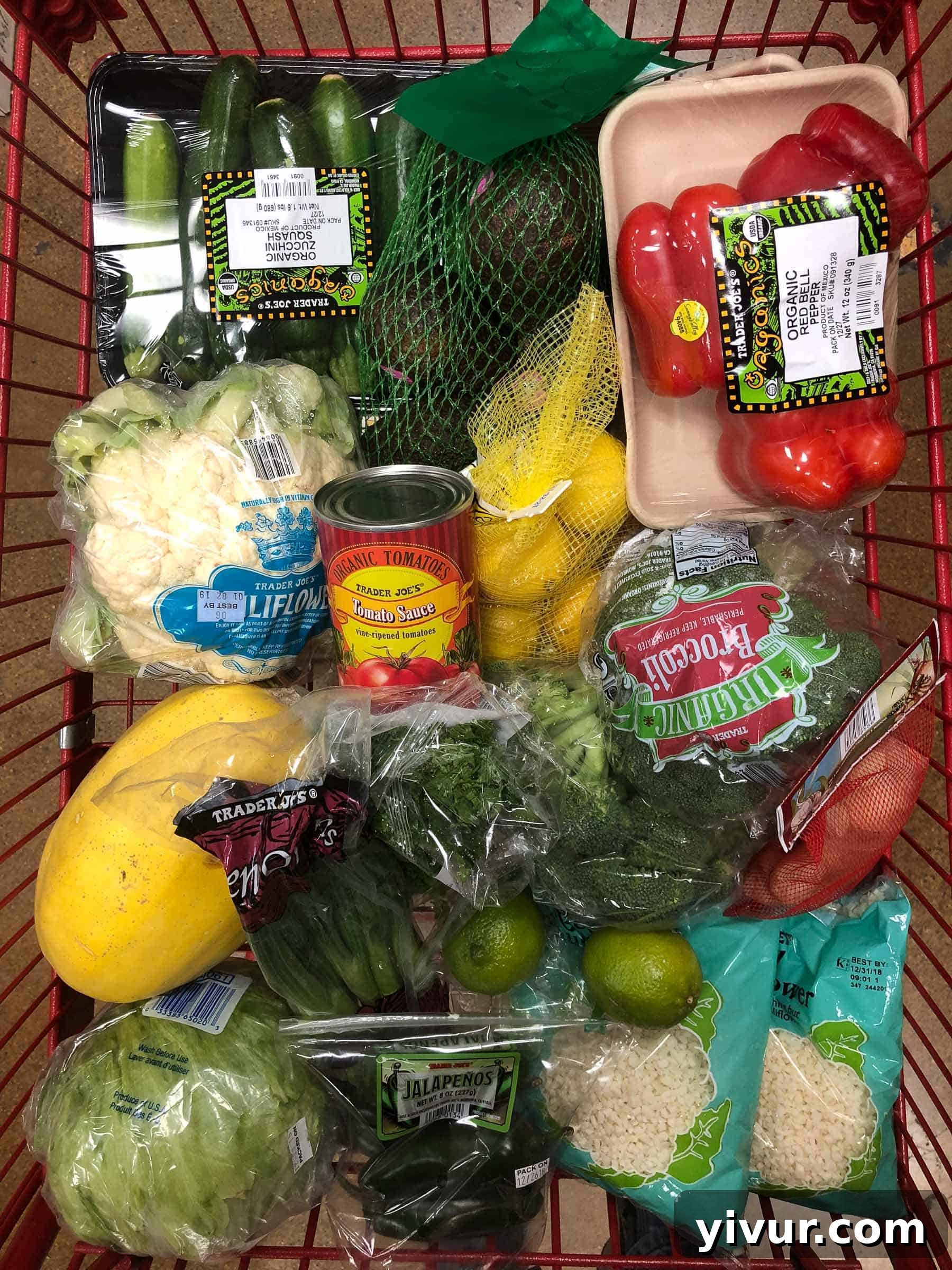 Trader Joe's Whole30 Grocery Cart Haul