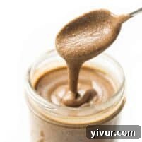 Creamy Paleo Whole30 Homemade Pecan Butter 6 Homemade Pecan Butter drizzling into a mason jar