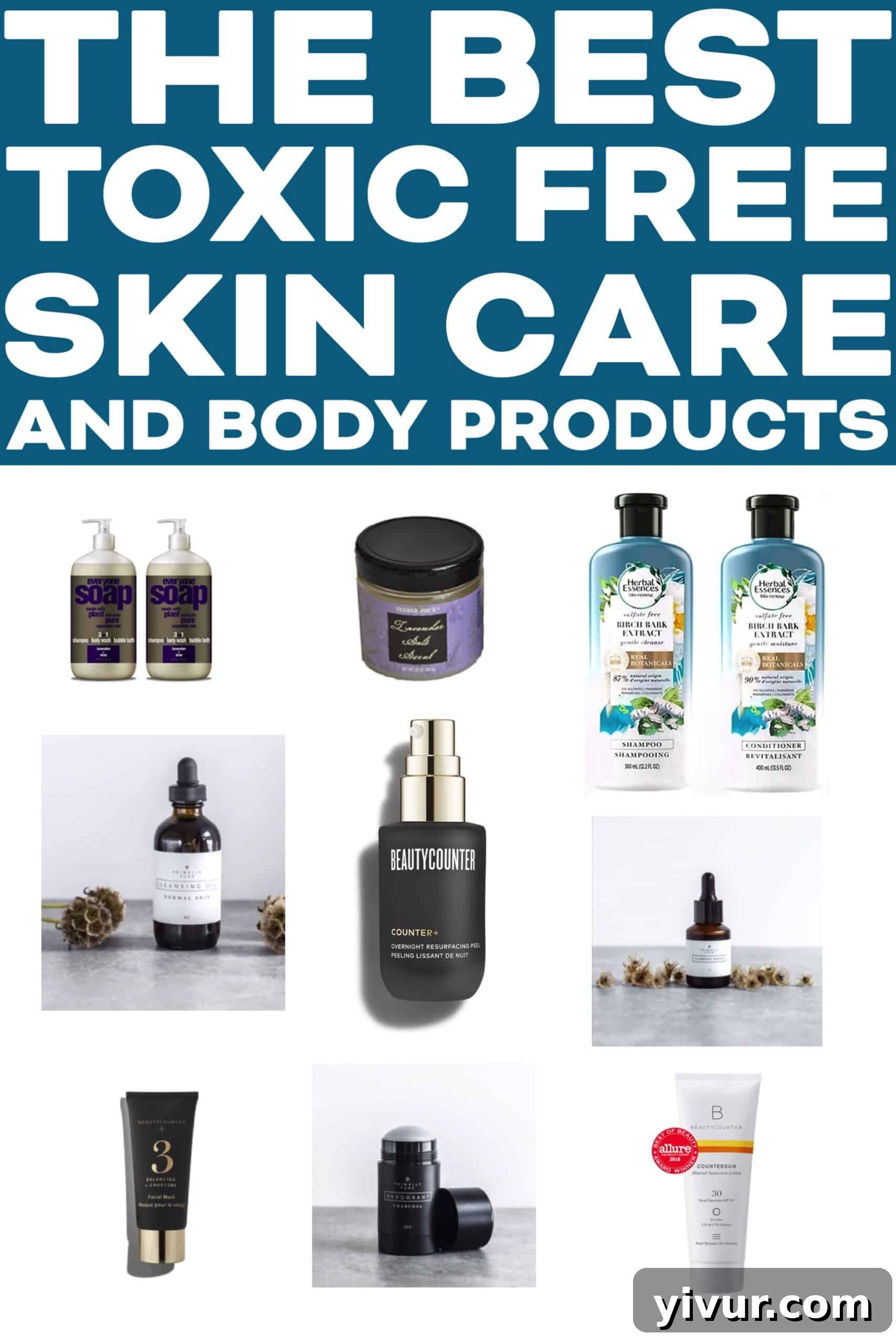 Couple embracing non-toxic lifestyle with natural bath and body products