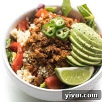 Easy Ground Beef Burrito Bowls
