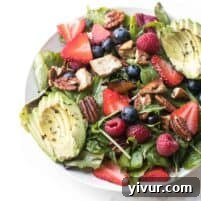 Whole30 + Keto Balsamic Chicken Berry Salad