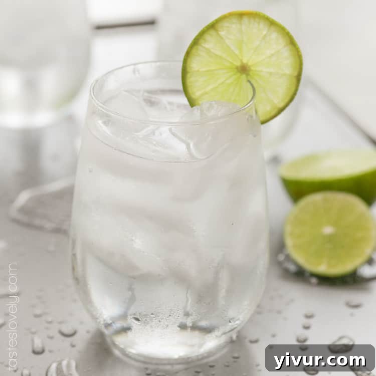 Perfectly mixed Low Calorie Anti-Hangover Cocktail, 120 calories for a great morning