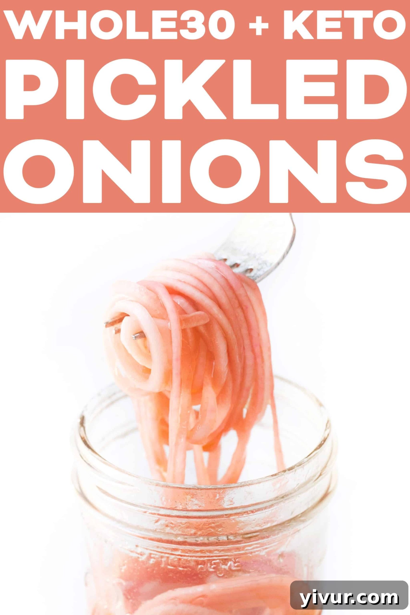 pickled onions in a mason jar on a white background