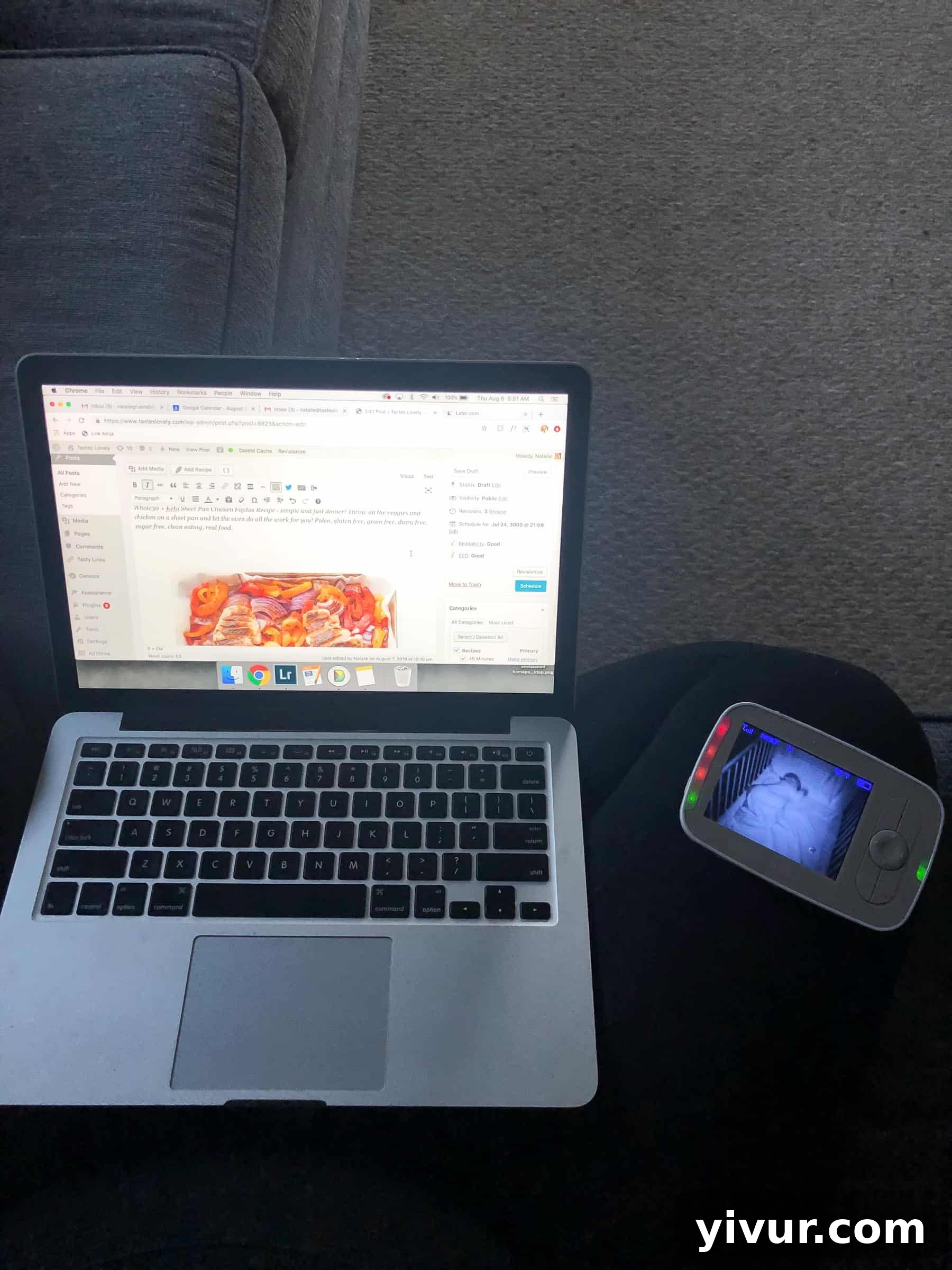 A Glimpse into Summer 2019 2 A tranquil morning scene as a mother works on her laptop before her children wake up.