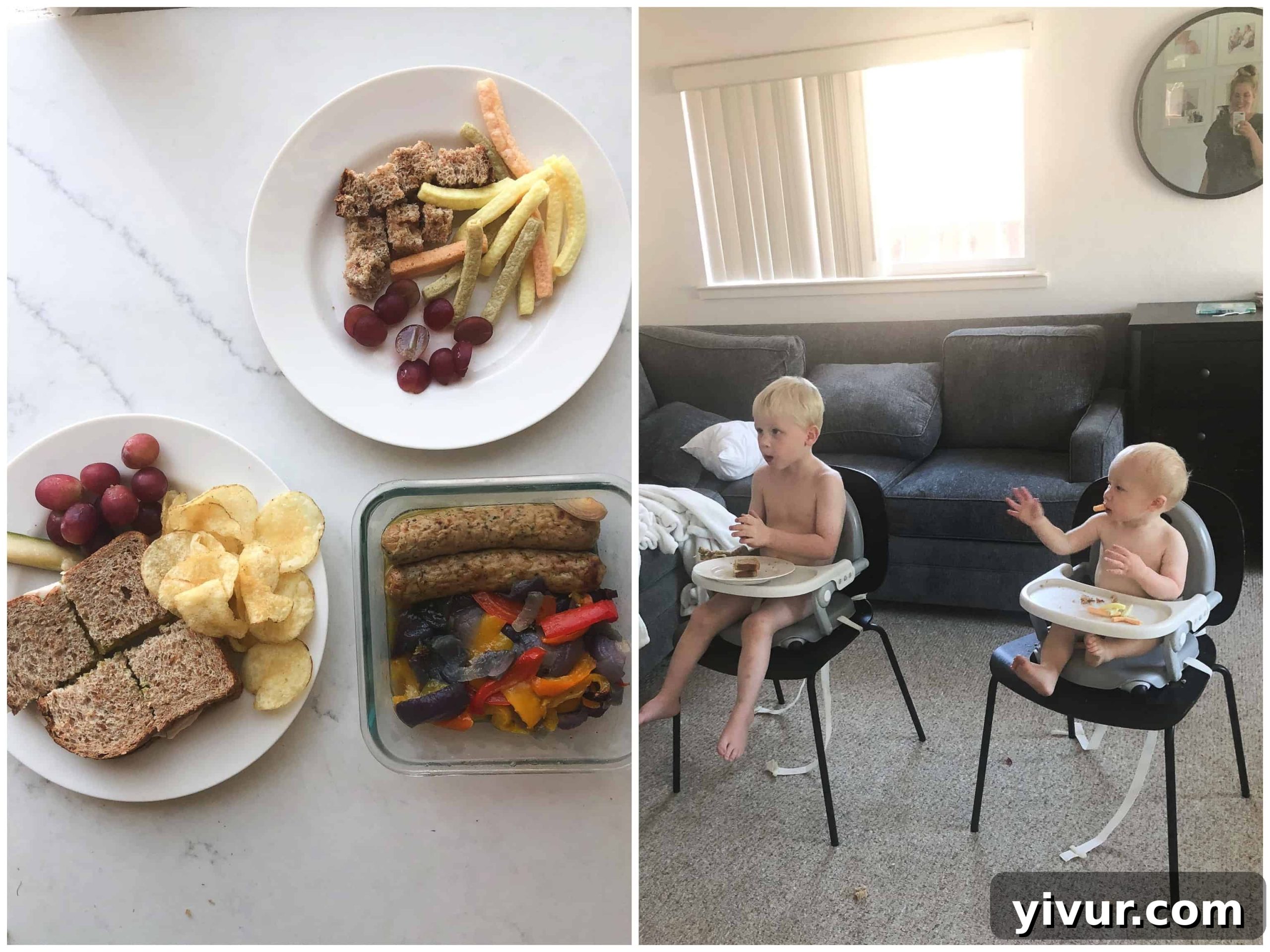 A Glimpse into Summer 2019 9 A young child, Ryan, exploring inside a kitchen pantry, looking curious.