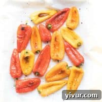 Roasted Mini Bell Peppers, recipe image