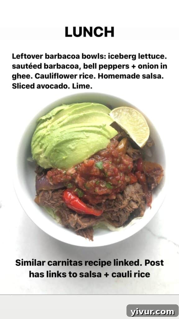 Hearty Whole30 and Keto Instant Pot Carnitas, perfect for meal prepping and versatile in many dishes.