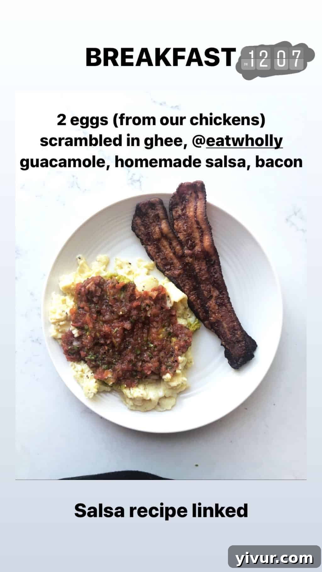 Fresh homemade salsa, a key condiment in clean keto and Whole30 cooking.