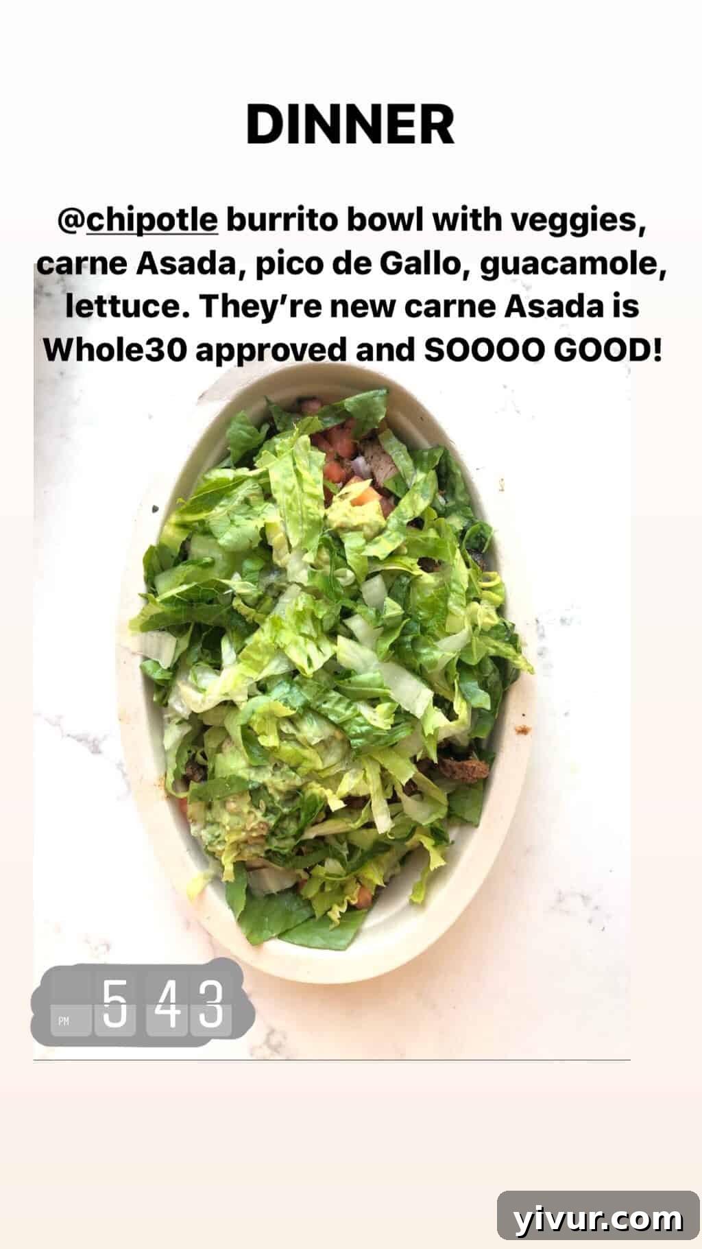 A final example of a delicious clean keto and Whole30 meal, concluding the September recap.