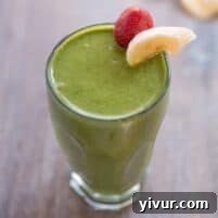 Strawberry & Banana Green Smoothie