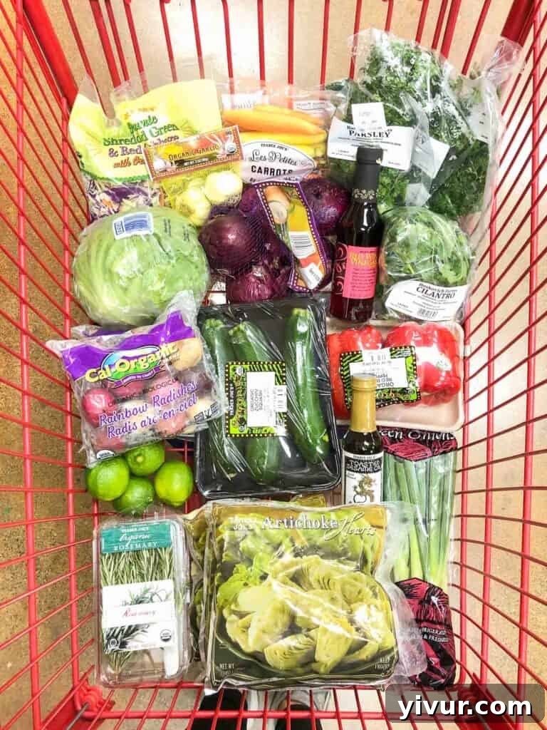 Whole30 + Keto groceries at Trader Joe's