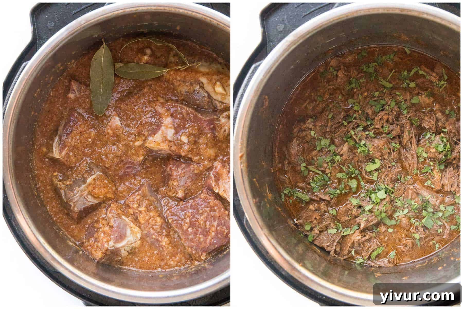 Delicious Whole30 and Keto Instant Pot Barbacoa Bowls 3 making barbacoa in an instant pot