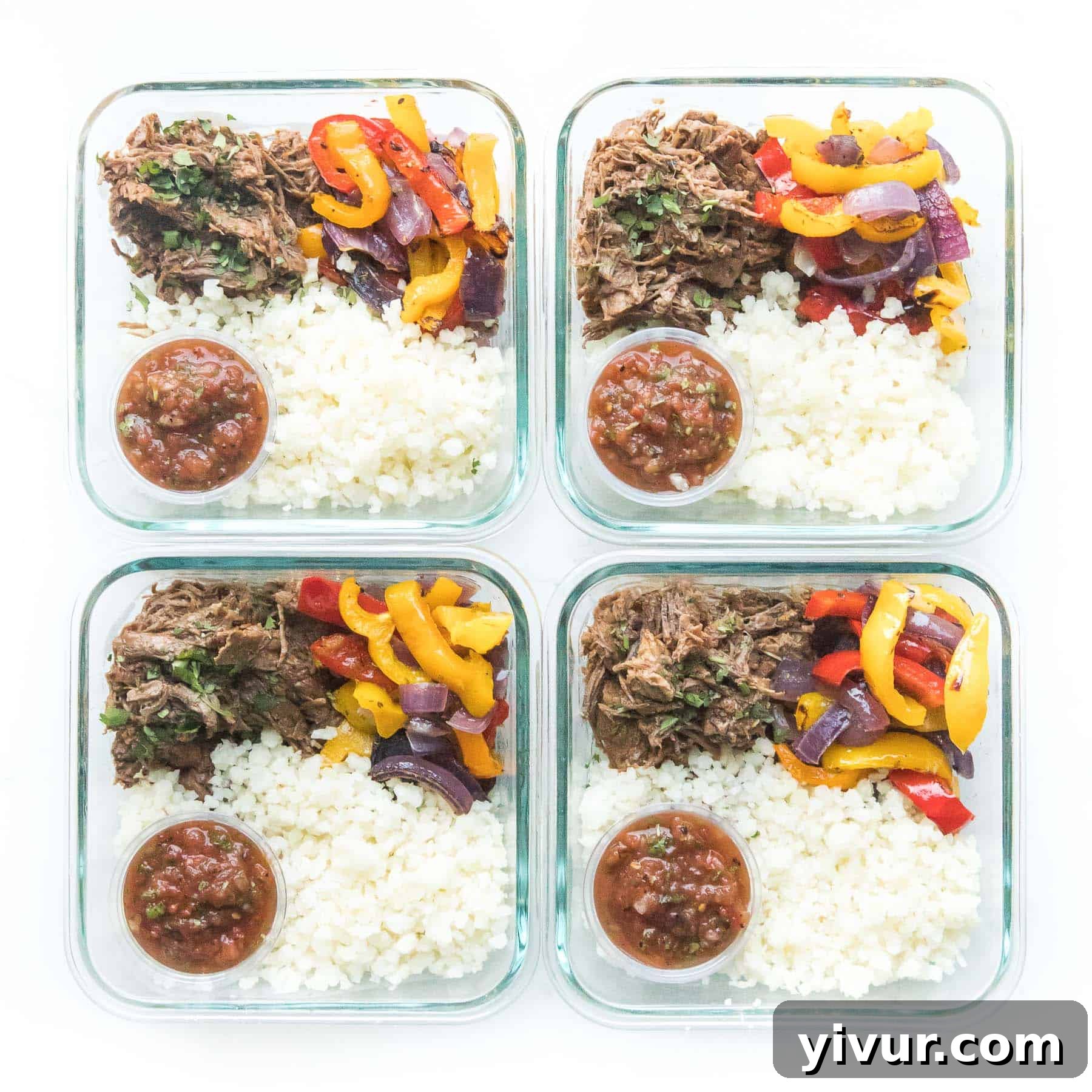 Delicious Whole30 and Keto Instant Pot Barbacoa Bowls 5 meal prep barbacoa burrito bowls