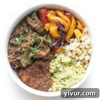 Delicious Whole30 and Keto Instant Pot Barbacoa Bowls 6 Whole30 + Keto Instant Pot Barbacoa Bowls