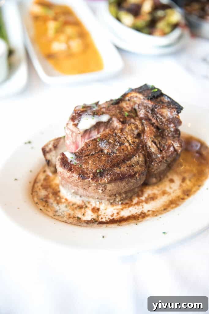 Ruths Chris Steak House Keto Dining Guide 8 16 oz bone in filet mignon at ruth's chris steakhouse keto friendly menu