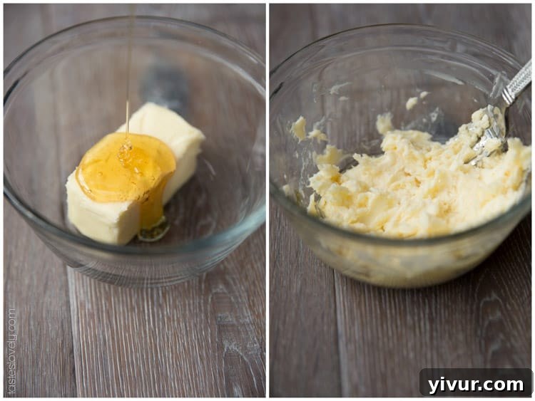 Freshly whipped Homemade Honey Butter