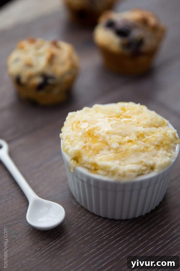 Homemade Honey Butter ready to spread