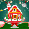 xmas gingerbread house cake